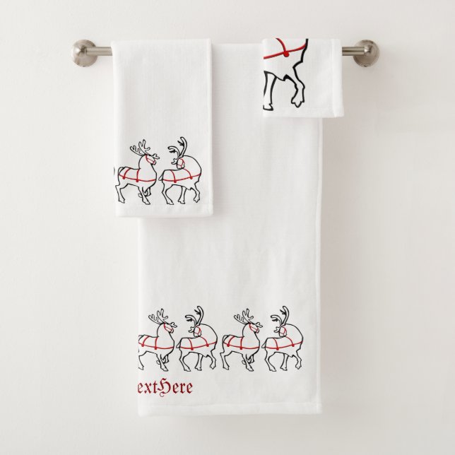 Serviettes de Noël Serviettes de vacances personna (En situation)