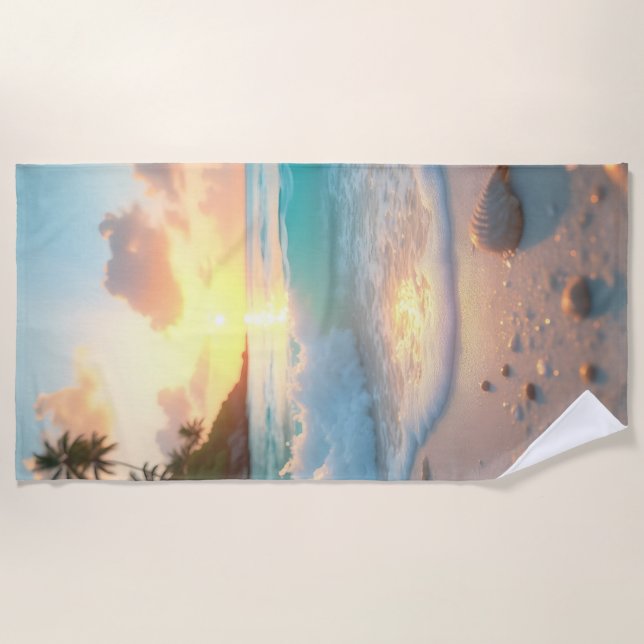 Serviettes de plage Ocean Dream Serenity (Devant)