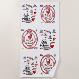 Serviettes de plage Poison