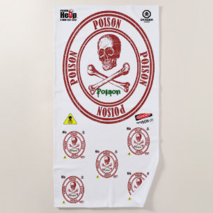 Serviettes de plage Poison