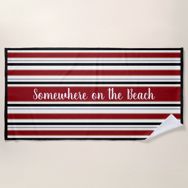 Serviettes De Plage - Quelque Part Sur La Plage (Devant)