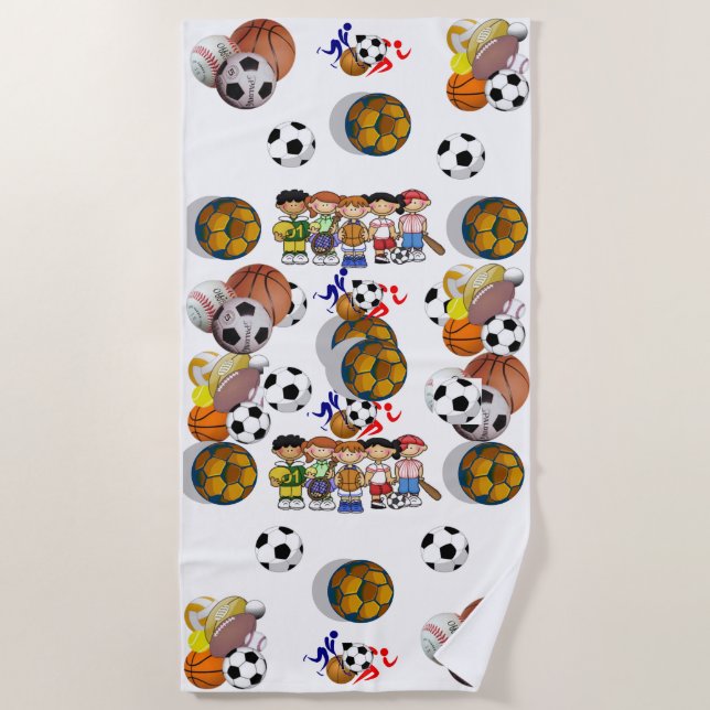 Serviettes de plage Sports (Devant)