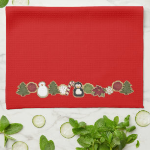 Serviettes de plat mignonnes de Noël de pays