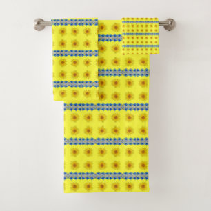 Serviettes de salle de bain Ensembles de tournesol