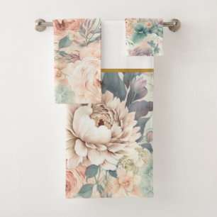 SERVIETTES DE SALLE DE BAINS DE JARDIN FLEURI PAST