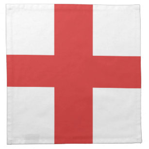 Serviettes De Table Croix de la Croix-Rouge de Saint-Georges sur fond 
