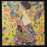 Serviettes De Table Dame Gustav Klimt Avec Ventilateur<br><div class="desc">Dame Gustav Klimt Avec Ventilateur</div>