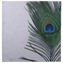 Glitter Blanc Peacock Plumes Encore Vie