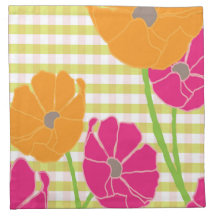 La De Da En vichy Cocktail Napkin set de 4