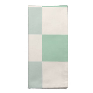 Serviettes De Table Mariage en tissu à écaille verte à la menthe servi