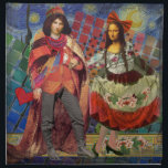 Serviettes De Table Mona Lisa Romantic Funny Art coloré<br><div class="desc">Cette merveilleuse invitation prend des éléments de la Mona Lisa et de Van Gogh's Starry nuit pour faire un thème mariage exceptionnellement unique et fantasque stationnaire pour une invitation, merci, numéro de table, et plus encore! Mona Lisa - Cette image présente la Mona Lisa avec son homme, dansant dans la...</div>
