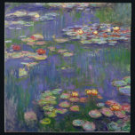 Serviettes De Table Monet Water Lilies Chef-d'oeuvre Peinture<br><div class="desc">Monet Water Lilies - Ce tableau Monet classique a été peint par Claude Monet en 1916. Il fait partie de sa célèbre collection de nénuphars où il peint dans son jardin à Giverney,  France. Un tableau de chef-d'oeuvre.</div>