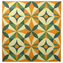 Motif décoratif rétro sans couture