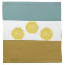 Napkin Trio en citron moderne