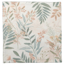 Rouge Botanique Sauge Motif Aquarelle Feuille