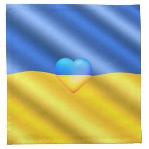Serviettes De Table Ukraine - Soutien - Liberté Paix - drapeau ukraini