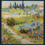 Serviettes De Table Vincent van Gogh - Jardin à Arles<br><div class="desc">Jardin d'Arles / Jardin fleuri avec sentier / Jardin d'Arles - Vincent van Gogh,  1888</div>