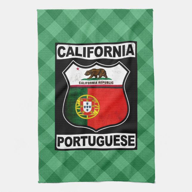 Serviettes de thé américain portugaise en Californ (Vertical)