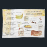 Serviettes de thé d'héritage de recette<br><div class="desc">Pour un cadeau unique, faites un groupe du juste de qualité à partir d'une des recettes prisées de la grand-maman, et le cadeau avec une serviette de thé d'héritage imprimée avec la même recette. Transformez les recettes manuscrites de votre mère ou grand-mère ou tantes en serviettes de thé magnifiques et...</div>