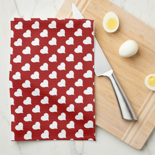 Serviettes de Valentin Serviettes de thé Valentine (Quart Plié)
