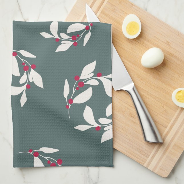 Serviettes en feuilles d'olive (Quart Plié)