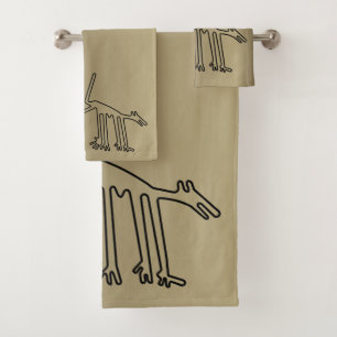 Serviettes en or avec animaux anciens