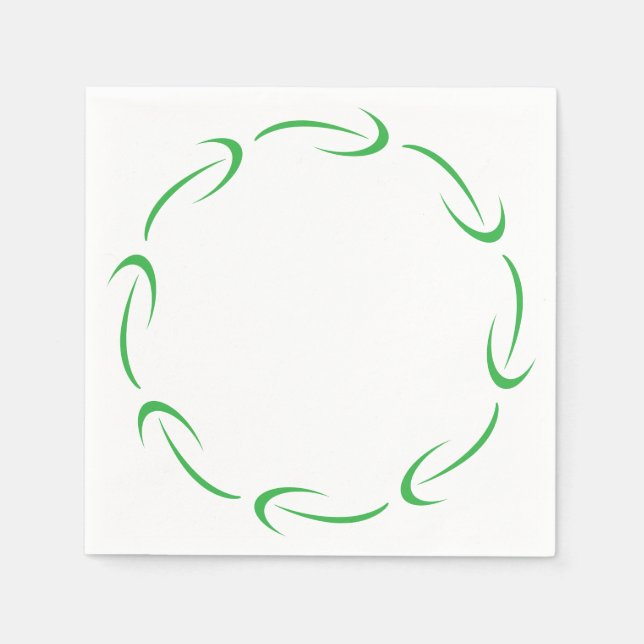 Serviettes en papier à motif fléché (Devant)