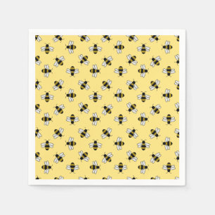 Serviettes en papier abeille, Fête de Bébé Bourdon