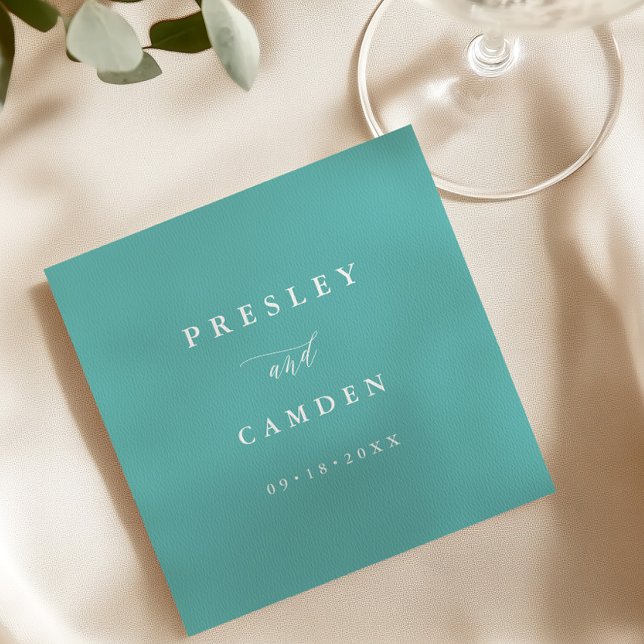 Serviettes en papier Aqua pour dîner Décoration de (Créateur téléchargé)