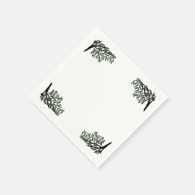 Serviettes en papier - Arbre pleureur (Coin)