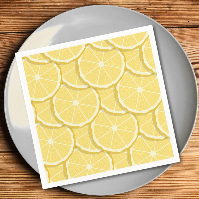 Serviettes en papier au citron | Été italien (Créateur téléchargé)
