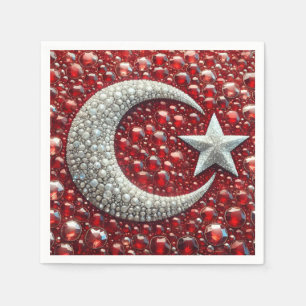 Serviettes en papier avec des couleurs turques Des