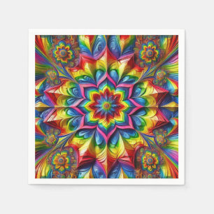 Serviettes en papier avec design couleur LGBTQ