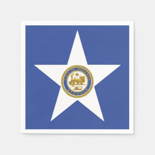 Serviettes en papier avec le drapeau de Houston