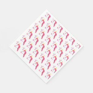 Serviettes en papier avec licorne pour la fête