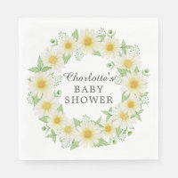 Serviettes en papier Baby shower frais