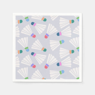 Serviettes en papier Badminton, Volant Birdie 