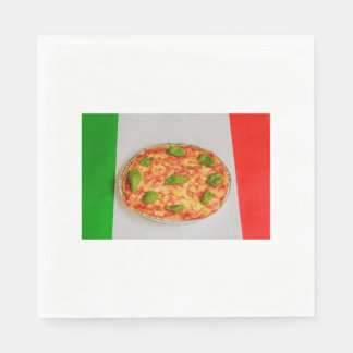 SERVIETTES EN PAPIER BLANC POUR DÉJEUNER PIZZA ITA