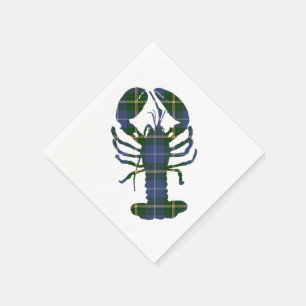 serviettes en papier bleu Nouvelle-Écosse homard t