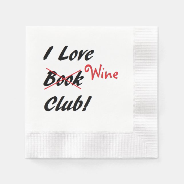 Serviettes en papier "Book Club" (Devant)