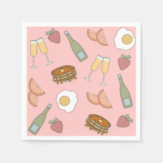 Serviettes en papier Brunch et Bubbly Cocktail
