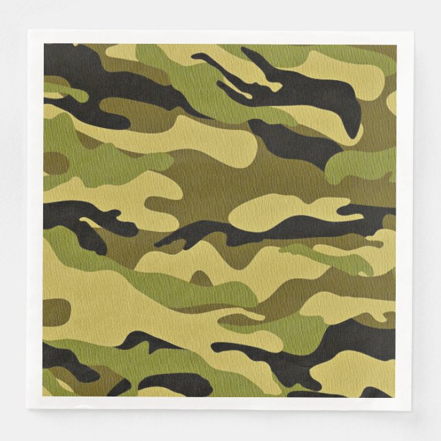 serviettes en papier camouflage (Devant)