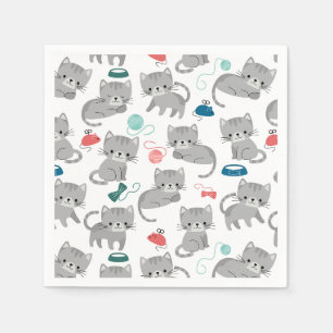 Serviettes en papier Chat, Fête de Chatons