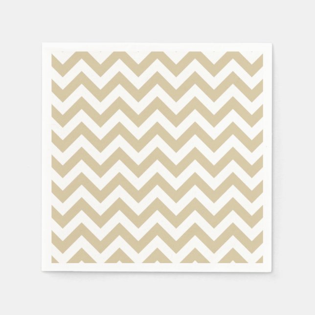Serviettes en papier Chevron tendance (Devant)