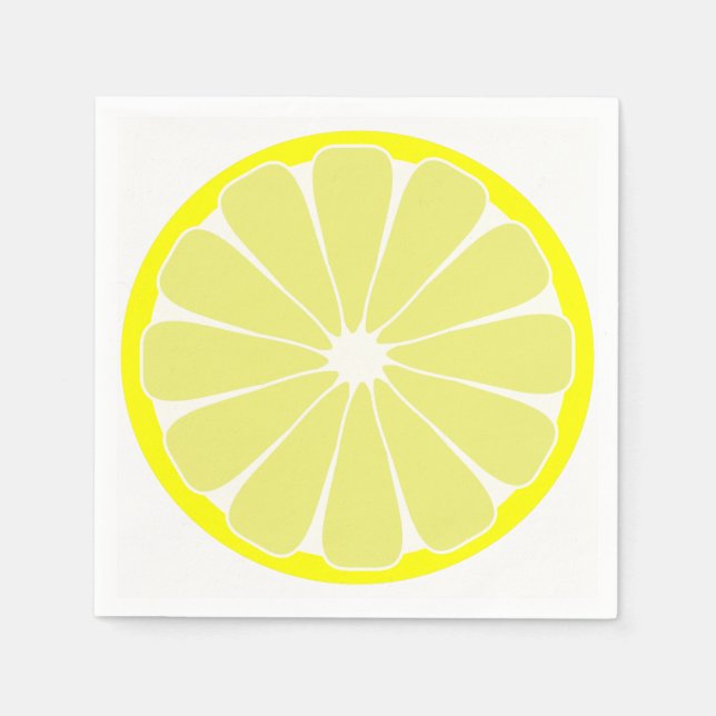 Serviettes en papier citron (Devant)