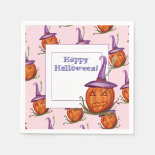 Serviettes en papier Citrouille d'Halloween