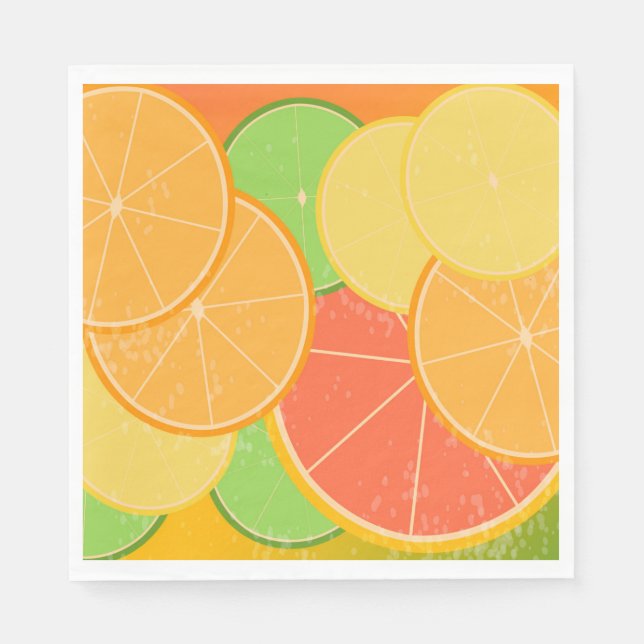 Serviettes en papier Citrus Joy (Devant)