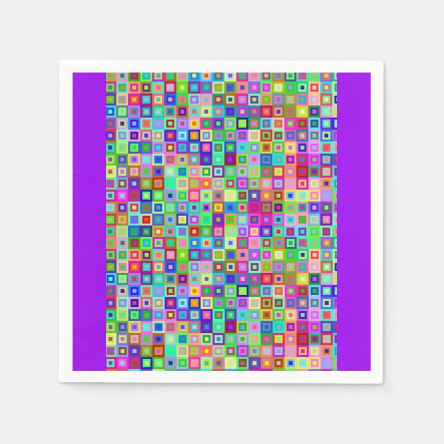 Serviettes en papier coloré (Devant)