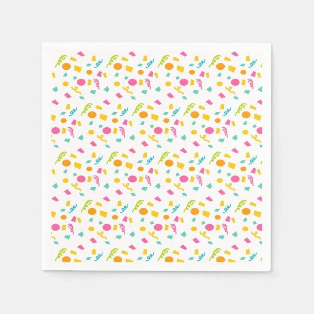 Serviettes en papier confettis (Devant)