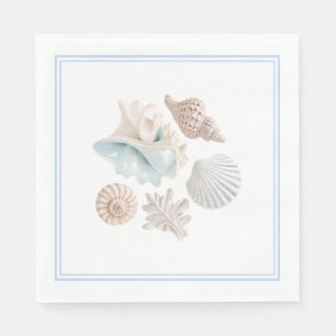 Serviettes en papier Coquillages de plage